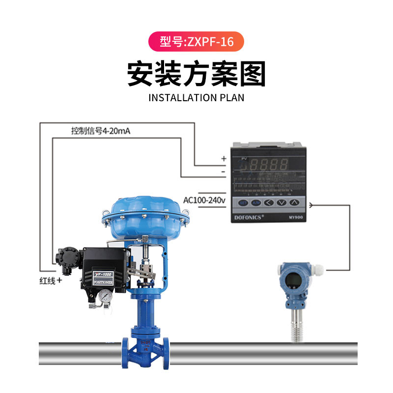 氣動(dòng)波紋管調(diào)節(jié)閥安裝圖